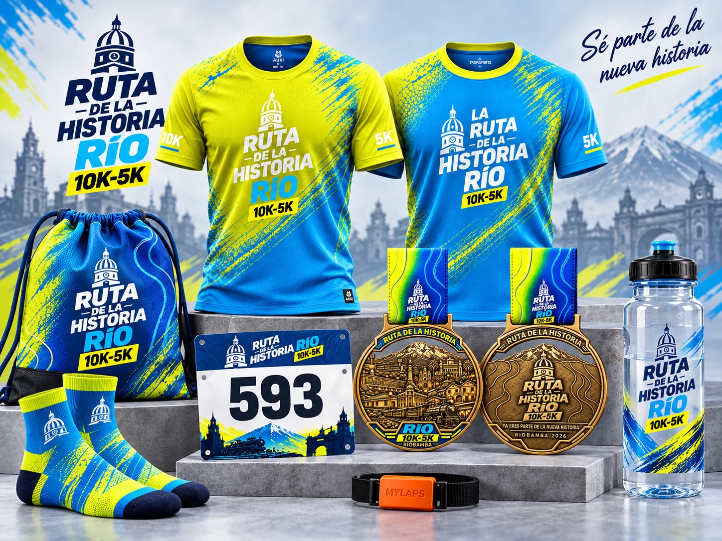 Kit Oficial del Corredor - Camisetas, Medalla, Mochila y Accesorios